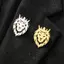 PNPIA- Lion Ve Áo Pin Trâm Với Động Vật Vương Miện Thép Không Gỉ Cho Nam Nữ Phù Hợp Với Huy Hiệu Sự Kiện Đặc Biệt Quà Tặng