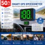 Universal HUD Head Up Display Đồng hồ tốc độ kỹ thuật số Đồng hồ tốc độ GPS KMH MPH Máy dò tốc độ phông chữ lớn Cắm và chạy cho ô tô, xe tải, phụ kiện an toàn lái xe