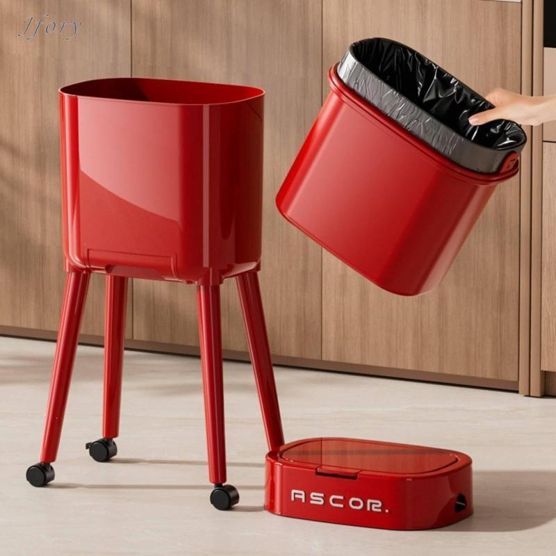 Jfory Thùng Rác Nhà Bếp Bánh Xe Đa Năng Dung Tích Lớn Nắp Cảm Ứng Thùng Rác Cho Nhà Bếp Và Nhà Vệ Sinh