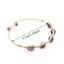 WEETW Mở Vòng Tay, Hạt Pha Lê Nhiều Màu Vòng Tay Có Thể Điều Chỉnh, Vòng Tay Có Dây 14k Mạ Vàng 6MM Hạt Màu Vàng Vòng Tay Quấn Dây Trang Sức Mùa Hè