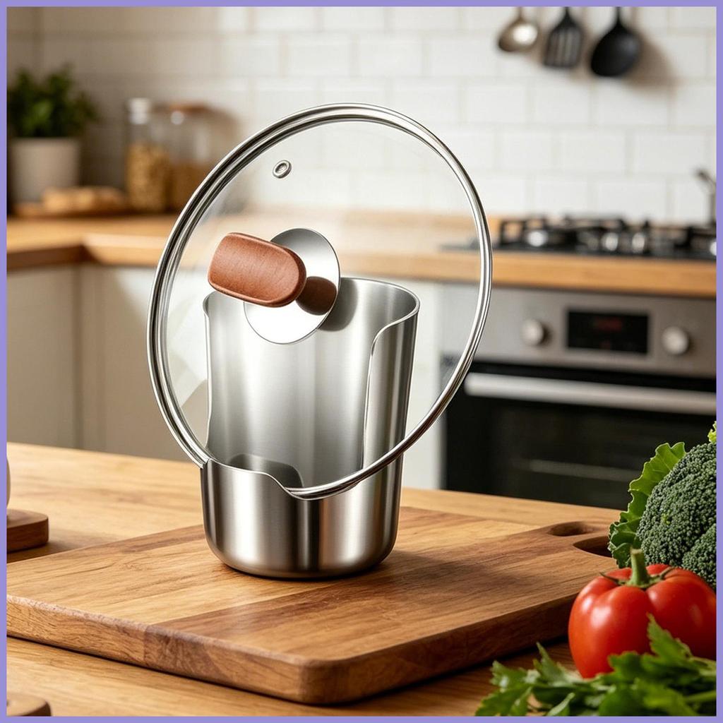 Thìa Còn Lại Có Nắp Nồi Giá Đỡ Đa Năng Thép Không Gỉ Sắp Xếp Đứng Thìa Còn Lại Cho Quầy Tủ mueadsyvn