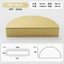 Hiện Đại Đơn Giản Morandi Màu Series Nhôm Hồ Sơ Hình Bán Nguyệt Tủ Quần Áo Tủ Đầu Giường Bàn Tủ Giày Tủ Cửa Tủ Tay Nắm Cửa 1A