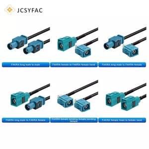 JCSYFAC Fakra Z Nam Đến Fakra Z Nữ 90 Độ Ja Điều Hướng Xe GPS Ăng Ten Adapter Cáp Nối Dài RG174 RF Đồng Trục Pigtail Mới