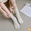 1 Cặp Mới Chất Lượng Cao Lược Cotton Chia Ngón Chân Sos Unisex Đơn Giản Thoải Mái Hai Gót Sos Bông Tai Kẹp Nam Nữ Tabi Sos Mới