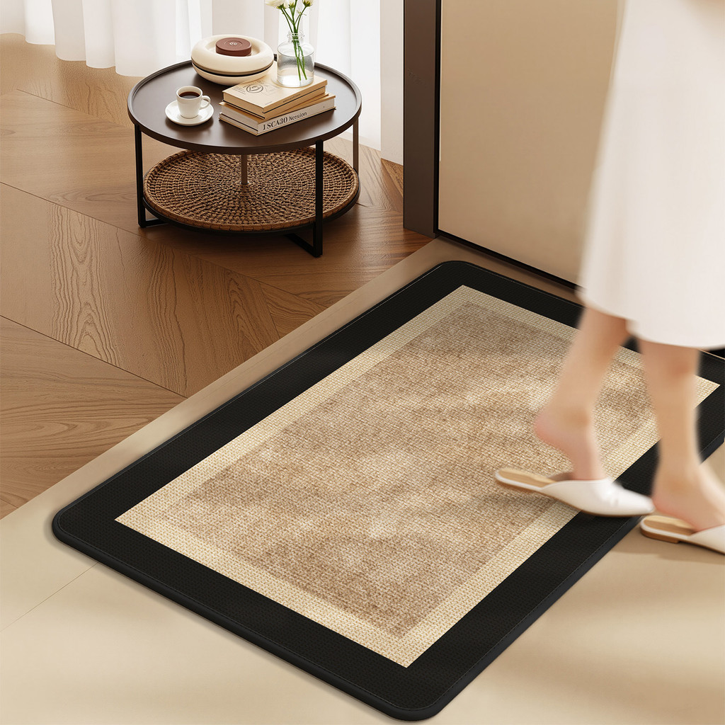 thảm lau chân nhà tắm cao cấp thấm hút nước nhanh khô chống trượt decor phòng vệ sinh thảm chùi chân vintage dày 5mm đẹp