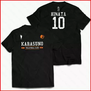 YB1 Haikyuu Karasuno Áo Hinata Tsukishima Cosplay Kageyama Tay Ngắn Nhân Quả Áo Sơ Mi Trang Phục Tee BY1