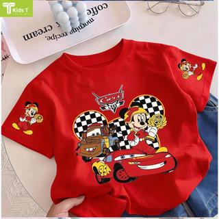 COD✅ (Hồ Chí Minh)Kids T Mall Áo phông tay ngắn In hình hoạt hình Áo Kiểu rộng và ấn tượng Trẻ em thời trang #VN240