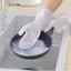 JCSYFAC Găng Tay Làm Việc Nhà Nhựa Chống Thấm Nước 2 Đôi Có Thể Tái Sử Dụng Cho Nhà Bếp Phòng Tắm Vệ Sinh Giặt Giặt ks Mới