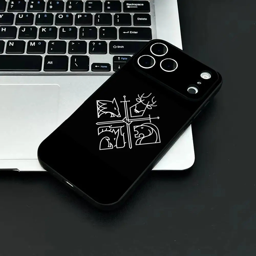 TP-1 TV g-Game of t-Thrones Ốp Lưng Điện Thoại IPhone 17 16 15 14 13 12 11 Pro Max Plus Mini Đen Mờ Vỏ Mềm Funda