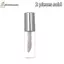 Cheenm 1 Mạ Điện Nắp Bạc Trống Trong Suốt Son Bóng Ống 3.5ml Môi Men Ống Di Động Hộp Đựng Trang Điểm DIY Phụ Kiện VN