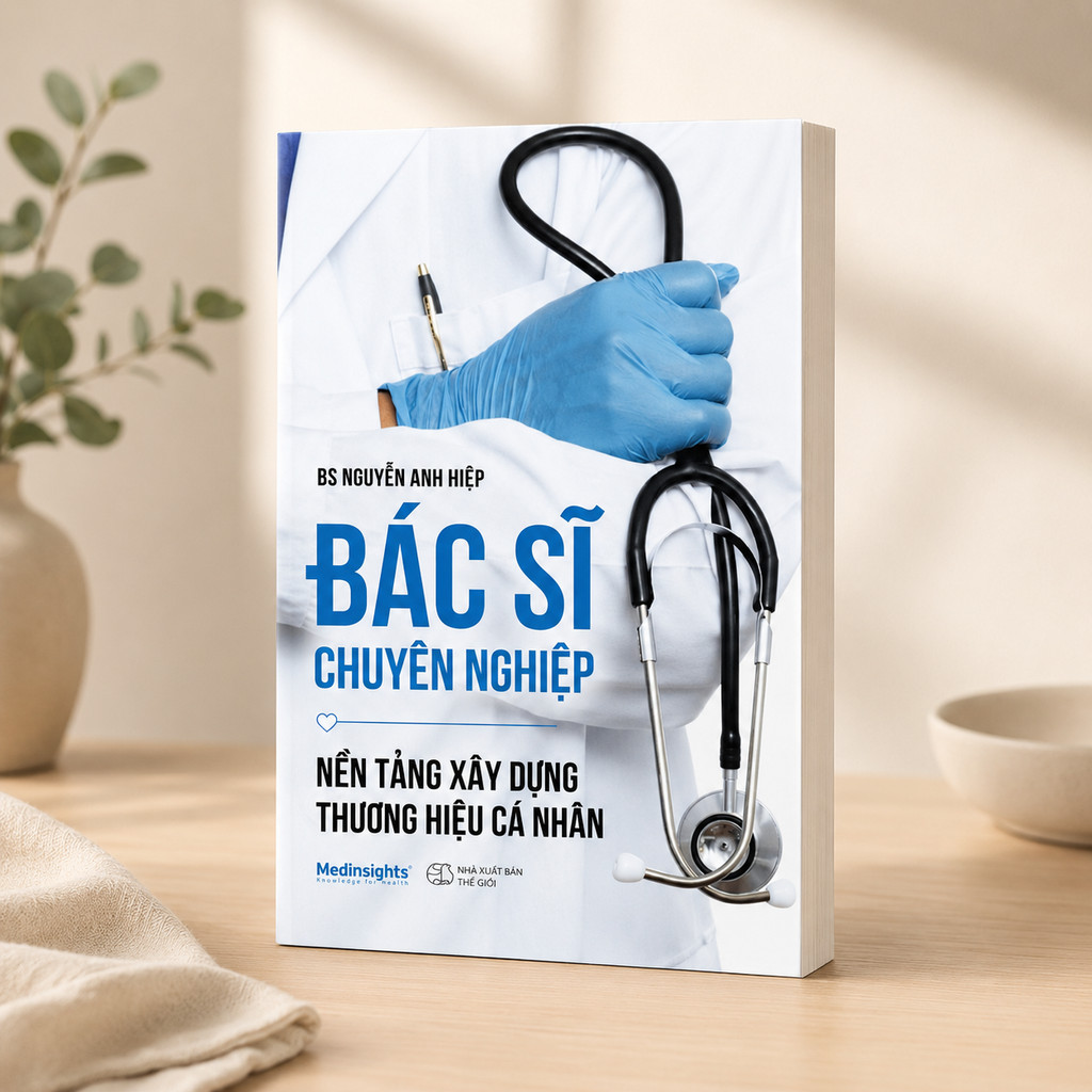 Sách: Bác Sĩ Chuyên Nghiệp - Cẩm Nang Hình Thành Thương Hiệu Cá Nhân Y Tế Đáng Tin Cậy (Medinsights)
