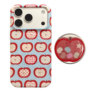 [Sheren] Ốp điện thoại sáng tạo Apple Fun màu đỏ Thích hợp cho i17 16 15 14 13 12 11 pro max Vỏ bảo vệ chống sốc