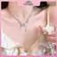 MYPANDA Thời Trang Thanh Lịch Bướm sel Mặt Dây Chuyền Nelace Cho Nữ Cô Gái Ánh Sáng Sang Trọng Tinh Tế Xương Đòn Dây Chuyền Phụ Kiện Quà Tặng.