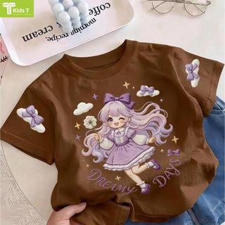 COD✅ (Hồ Chí Minh)Kids T Mall Áo phông tay ngắn In hình hoạt hình Áo Kiểu rộng và ấn tượng Trẻ em thời trang #VN605