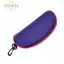 PNPIA- Hộp đựng kính EVA di động có móc Carabiner Kính râm đầy màu sắc Vỏ cứng Dây kéo Kính mắt Hộp bảo vệ Phụ kiện kính mắt