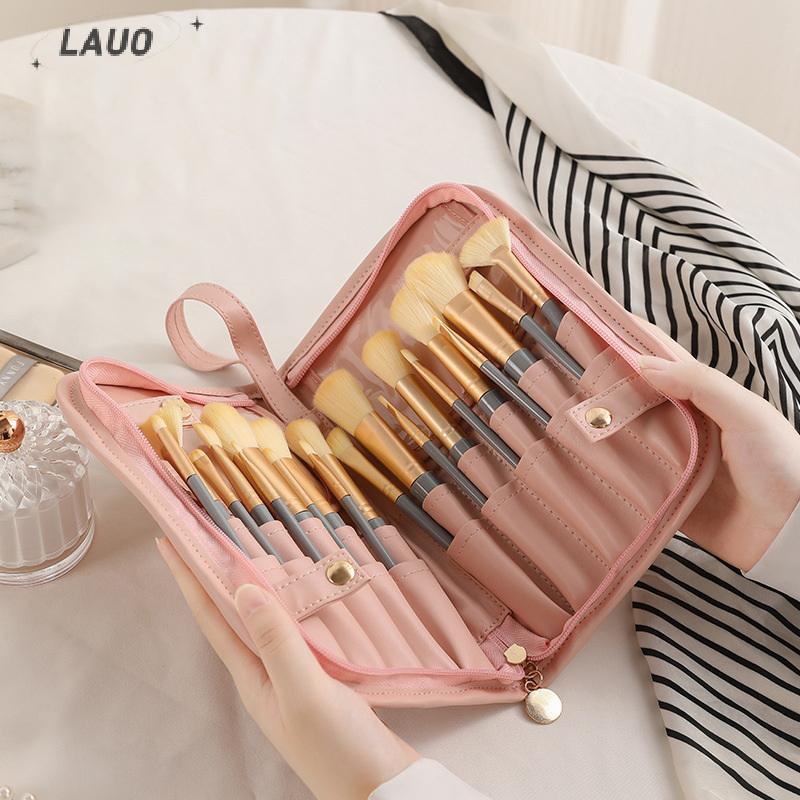 Hộp đựng cọ trang điểm Springevenstar Hộp đựng cọ trang điểm Du lịch Túi đựng mỹ phẩm chống thấm nước Đứng lên Cốc trang điểm có thể gập lại có dây kéo Túi đựng cọ trang điểm Springevenstar
