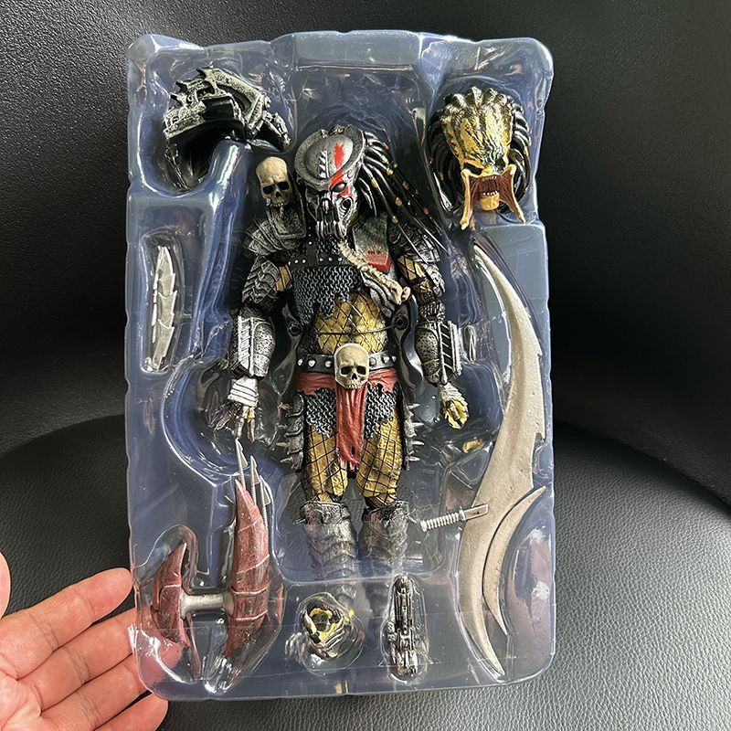NECA Predator Scarface Shaxing Concrete Chief Clan Chief Kenner Mô hình di chuyển