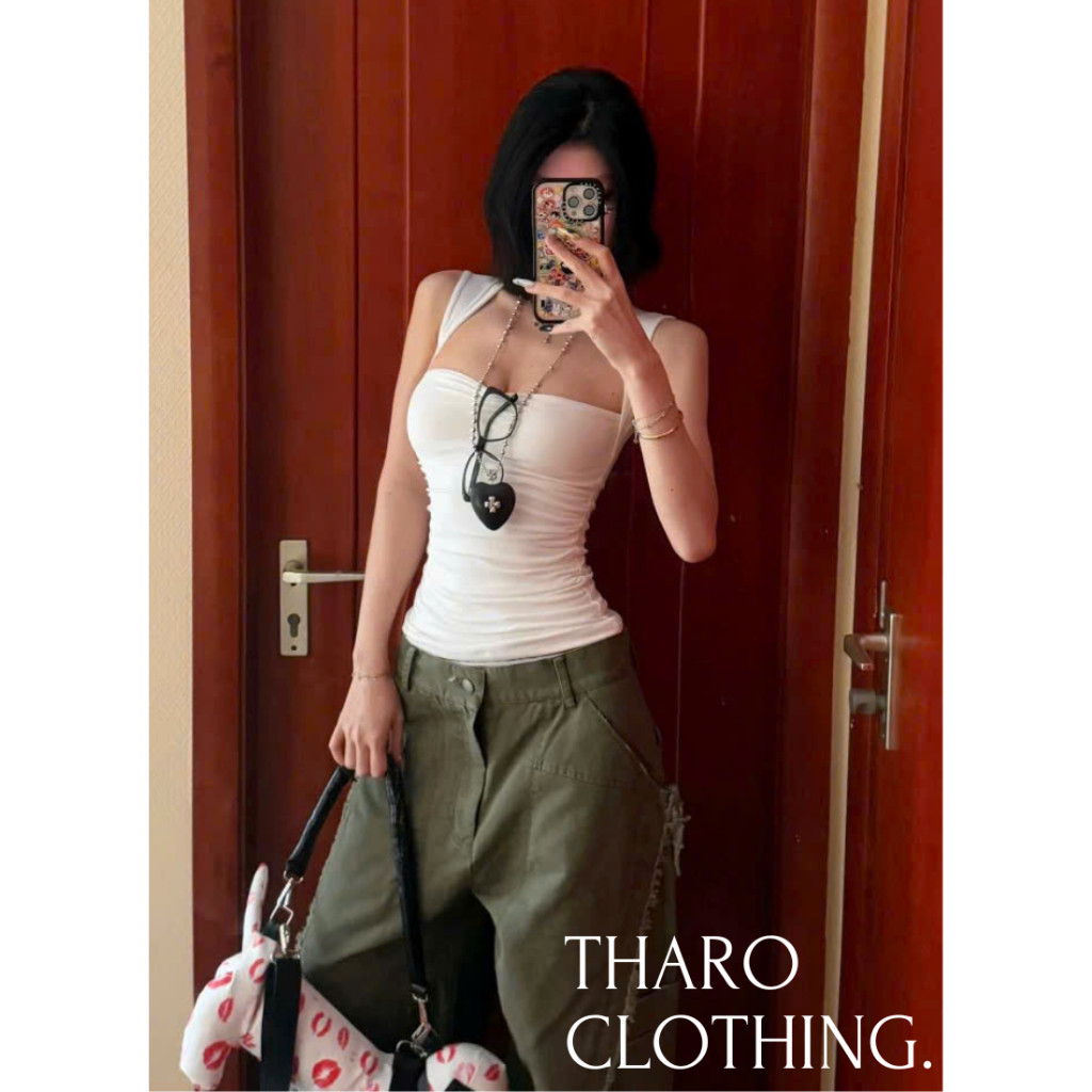(Lùi Size) Áo Sát Nách Cúp Ngực Nhún Sườn Vai Nhỏ - [AO00271]