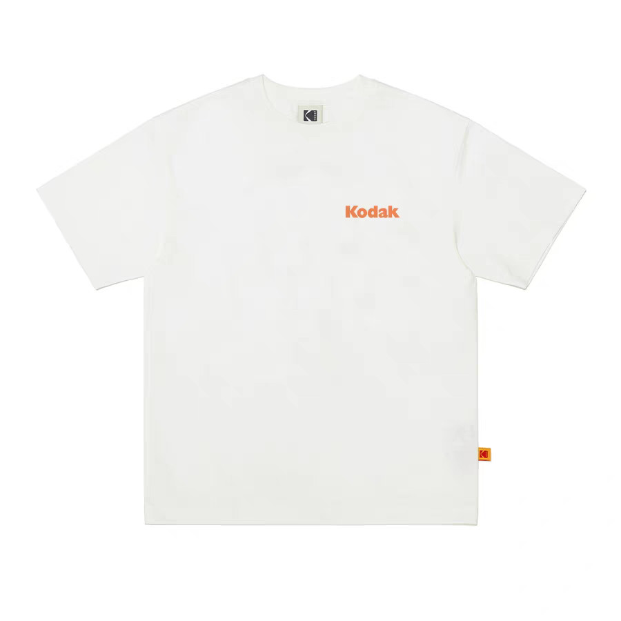Kodak Áo Thun Cotton 100%, Cổ Tròn Tay Ngắn, Phù Hợp Nam Nữ