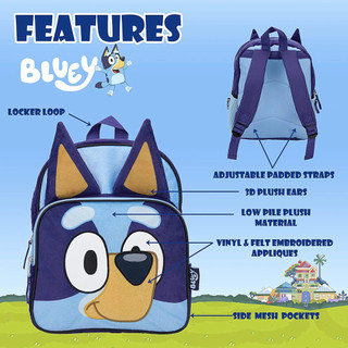 Phim hoạt hình Bluey Family Cosplay Trẻ em Schoolbag Bluebin Dog Ba lô