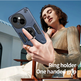 Dành Cho Tecno Spark Go 2025 / Spark Go 1 / POP 9 4G Ốp điện thoại Nhẫn Đứng Giáp Lưng Cứng Bảo Vệ Hạng Nặng Khung TPU Mềm Chống Sốc Mỏng Vỏ