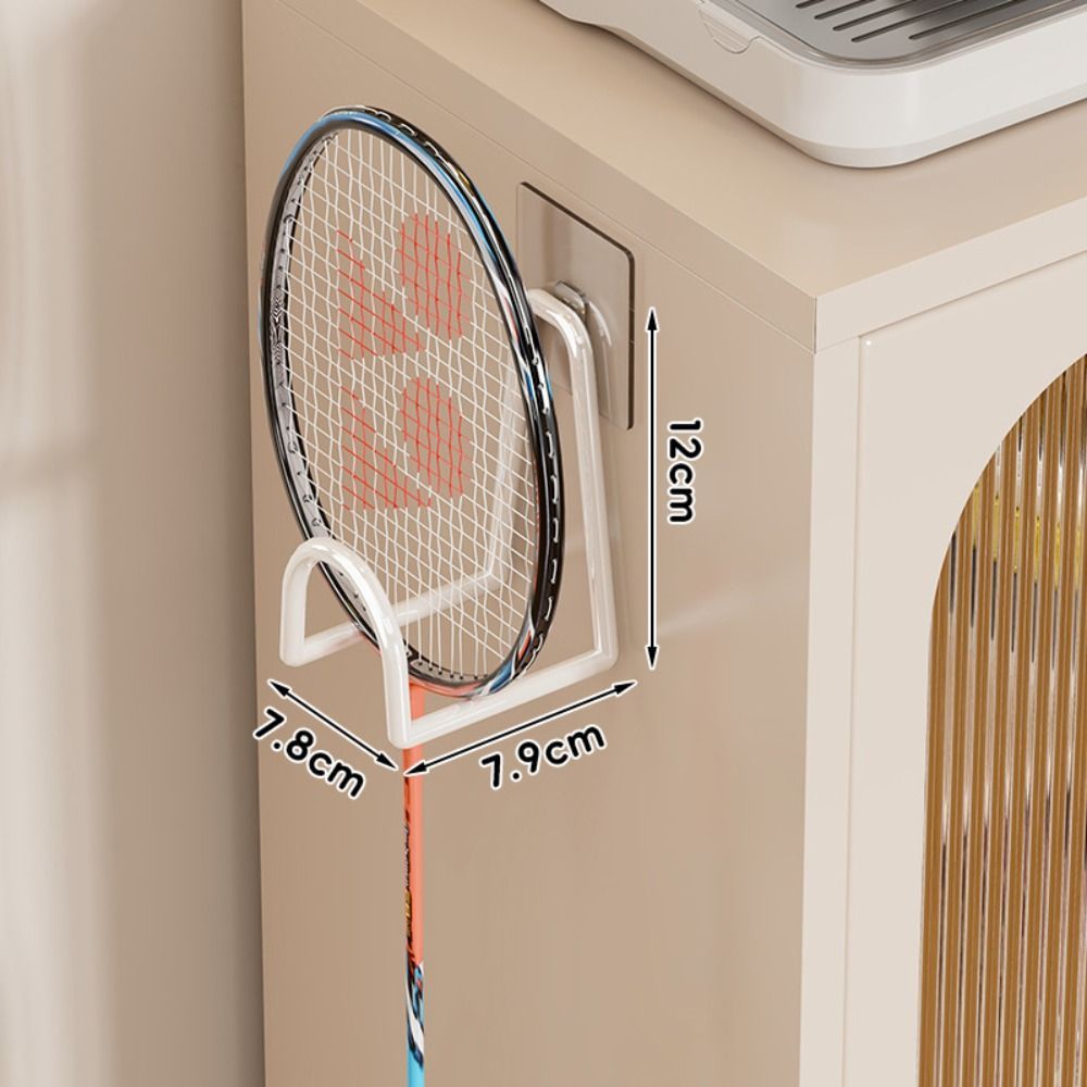 Kệ Treo Vợt Tennis và Cầu Lông AWNGD, Giá đỡ vợt kim loại gắn tường không cần đục lỗ cho cả Pickleball.