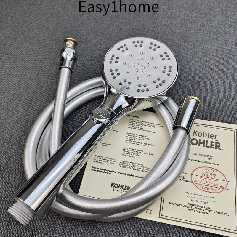 Đầu vòi sen KOHLER mới, tăng áp lực, tiết kiệm nước, đầu vòi sen cầm tay có chức năng dừng nước, đầu vòi sen TOTO, đầu v