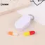 KUZHEN Hộp đựng thuốc du lịch Hộp đựng thuốc Tổ chức thuốc Hộp đựng thuốc Mini cầm tay Móc khóa Hộp đựng thuốc trượt từ tính để lưu trữ thuốc HOT