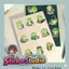 Set Sticker Chú rùa xanh Chống Nước Dán Laptop Vali Mũ Bảo Hiểm Sổ Tay