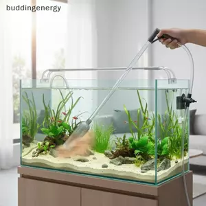 {BUDDI} Máy làm sạch sỏi bể cá 5 trong 1 với bộ máy hút bụi Siphon Bộ đổi nước cho dụng cụ làm sạch cát bể cá {buddingenergy}