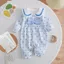 Quần Áo Nhà Cho Bé Xuân Thu Tất Cả Trận Đấu Cotton Nguyên Chất Bộ Đồ Ngủ Cho Bé Jumpsuit Cổ Tròn Jumpsuit Dài @ -