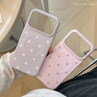 [Sheren] Vỏ điện thoại đơn giản chấm bi Thích hợp cho i17 16 15 14 13 12 11 pro max Vỏ bảo vệ chống sốc