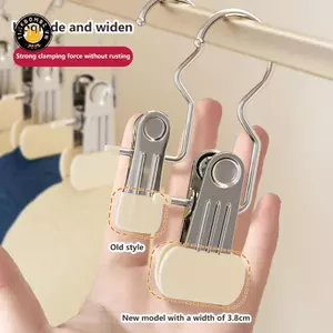 {TB & Bag} 5 / 10 Cái Nâng cấp Tủ quần áo mở rộng Bộ sắp xếp quần áo Không dấu vết Kẹp quần áo Chốt quần có móc Quần Sos Móc treo quần áo.