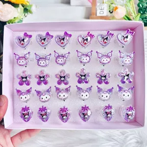 Những Điều Tốt Đề Nghị Kuromi Hoạt Hình Dễ Thương Nhẫn Trẻ Em Có Thể Dạ Quang Với Công Tắc Bé Gái Sinh Nhật Phải Có