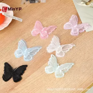 CMinYP Cô Dâu Ren Thêu Bướm Miếng Dán 10 Chiếc Sắt Trên May Đính Huy Hiệu Cho Váy Cưới Làm Đồ Dùng Vinh Quang