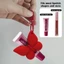 SMILE Silicone Son Bóng Tay Bảo Vệ, Có Móc Khóa Di Động Bướm Son Môi Giá Đỡ, Hình Bướm Silicon Di Động Son Dưỡng Môi Móc Khóa Dành Cho Nữ Cô Gái Du Lịch Sử Dụng