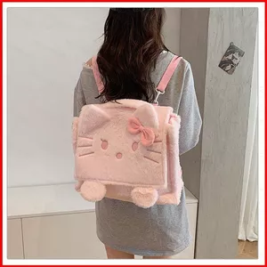 GC2 Sang Trọng Hoạt Hình Hellokitty Ba Lô Học Sinh Túi Hình Thỏ Túi Đeo Ngang laptop Cho Nữ CG2