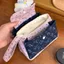 Túi trang điểm FAVORITEGOODS, Túi xách vải dung tích lớn, Túi trang điểm ba lớp hoa tím dành cho nữ bé gái