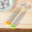 Thép không gỉ Dưa Hấu Bóng Đào Hộ Gia Đình Rau Quả Quả Bóng Thìa Ăn Dưa Đào Dưa Dưa Hấu Bóng Thìa Đĩa Dụng Cụ NATT