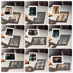 Polaroid Trong Suốt Ngược Phim Bưu Thiếp Ngôi Sao Anime Hàng Hóa Photocard Tự In Kẹp Giấy Không Giới Hạn Hình 5.17