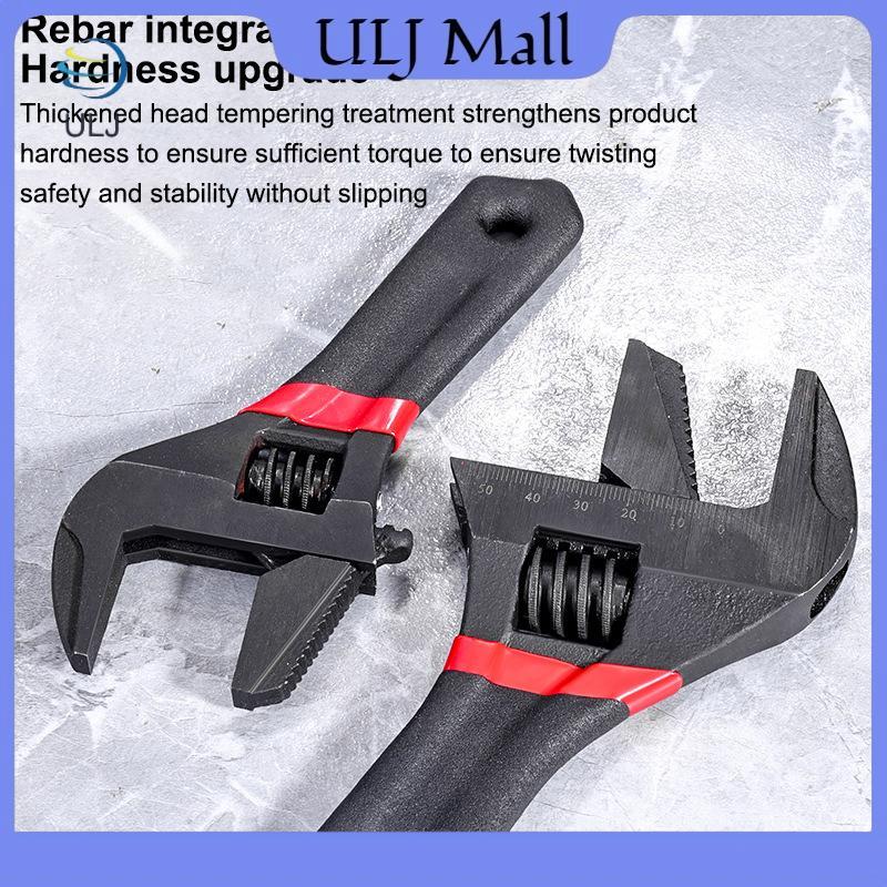 ULJ 1 Cái 6 / 8 "Tay cầm ngắn Cờ lê có thể điều chỉnh Cờ lê phòng tắm mở quá khổ Cờ lê Mini Bảng nhỏ Đường kính lớn Tay cầm ngắn có thể điều chỉnh.