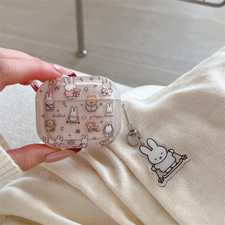Star Miffy Rabbit cho Airpods4 AirPods 1 / 2 3 Pro Pro2 pro3 Bộ tai nghe Bluetooth không dây Vỏ bảo vệ tai nghe AirPods Pro i3 i4 pro3