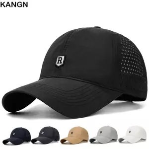 Mũ chống nắng KANGN, Mũ bóng chày mùa hè chống tia cực tím khô nhanh, Ngoài trời Kích thước lớn có thể điều chỉnh thoáng khí Trucker Cap Nam Nữ