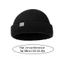 Bò dệt kim NICOLOO, Mũ len dệt kim không vành chống lạnh, Áo tròn thời trang màu trơn ngư dân Skullcap Thu đông
