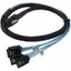 Cáp NS SAS SATA Mini-SAS SFF-8087 Đến 4 Cáp SATA Mini SAS 4i SFF8087 36P Đến 4 Cáp SATA 7P 12Gbps Dữ Liệu Ổ Cứng 1 / 0.5M NS
