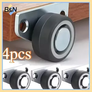 B & N 4 Bánh Xe Cao Su Mini Cho Đồ Nội Thất Gắn Bên Định Hướng Im Lặng Cho Bàn Tủ DIY Giải Pháp Văn Phòng Tại Nhà.