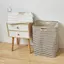 Maybest Giỏ Giặt Chống Thấm Nước Vải Lanh Cotton Giỏ Quần Áo Bẩn Sắp Xếp Giặt Đồ lặt vặt Có Thể Gập Lại Túi Bảo Quản Gọn Hamper {VN}