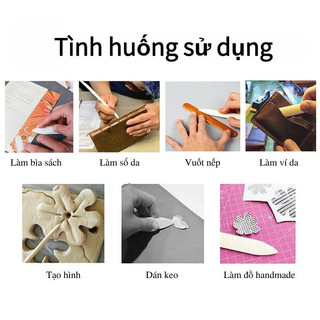 [COD] Bộ Dụng Cụ Tạo Kiểu, Vuốt Phom Đồ Da Handmade - Thiết Kế Nhựa ABS, Dùng Cho Làm Túi, Sửa Ví
