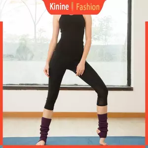 KIN Nữ Bé Gái Khuấy Chân Ấm Áp Boot Còng Có gân Đan Màu Trơn Ngón Chân Đầu Gối Tất Cho Latin Múa Ba Lê Yoga