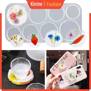 KIN Khuôn Coaster Nhựa Không Đều Khuôn Silicon Epoxy Tuyệt Vời Để Làm Coaster